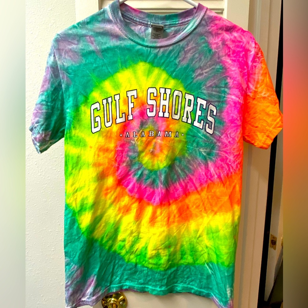 🏖️🩷Gulf Shores tie dye t-shirt • S • EUC